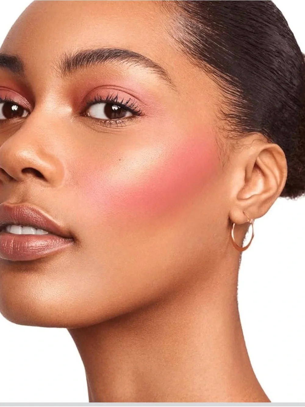 BOSSY Pressed Powder Highlighter Compact, Shimmer Gold Shade